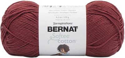 Bernat Softee Cotton Yarn-Warm Red