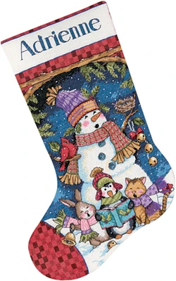 Dimensions Counted Cross Stitch Kit 16" Long-Cute Carolers Stocking (14 Count)