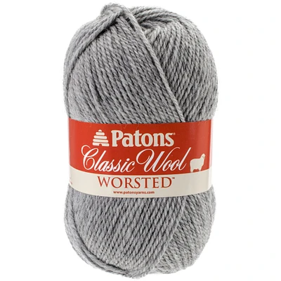 Patons Classic Wool Yarn-Grey Mix