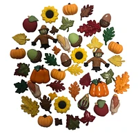 Buttons Galore Fall Assortment Craft & Sewing Button Super Value Pack - 50 Buttons