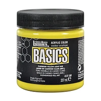 Liquitex BASICS Acrylic Colors, 8 oz. Jar, Cadmium Yellow Light Hue