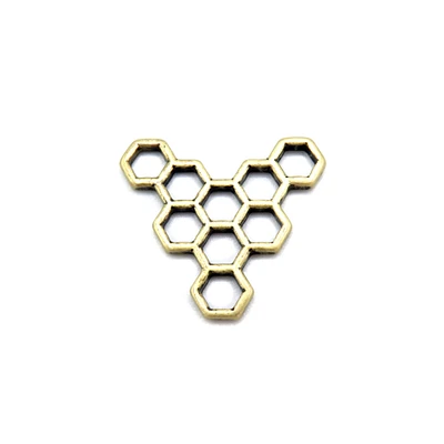 Honeycomb Pendants (K672) (2x