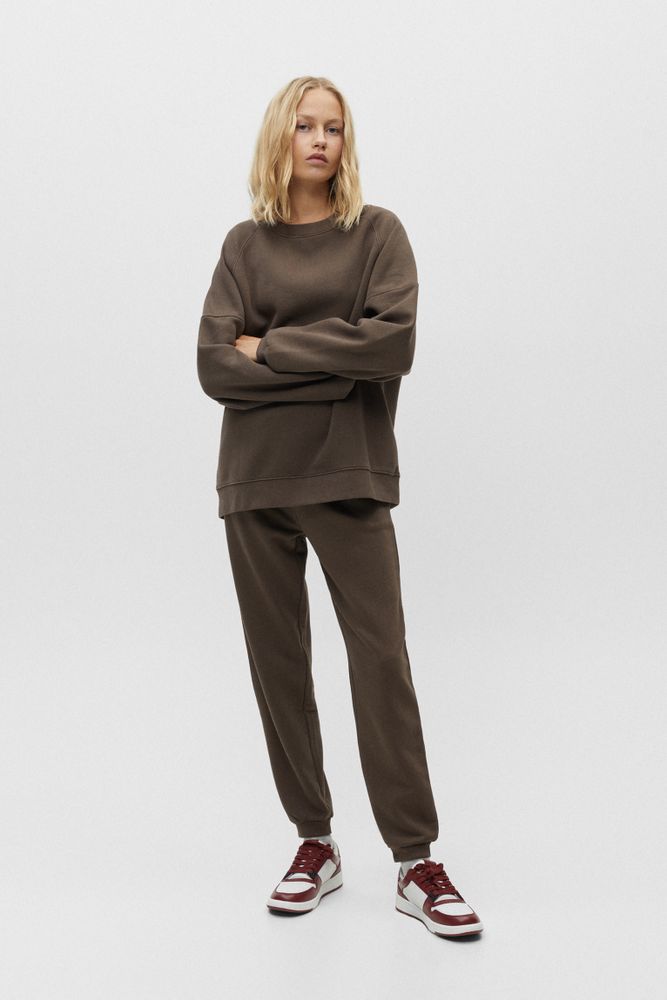 Pantalon jogger basique délavé