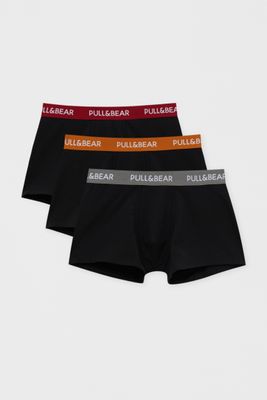 Lot 3 boxers taille contrastante