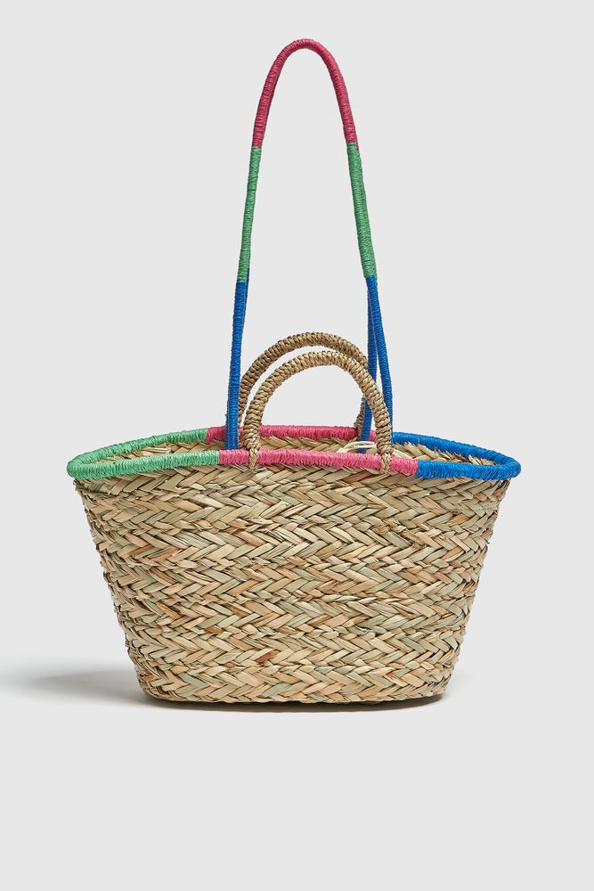 Cabas fils colorés