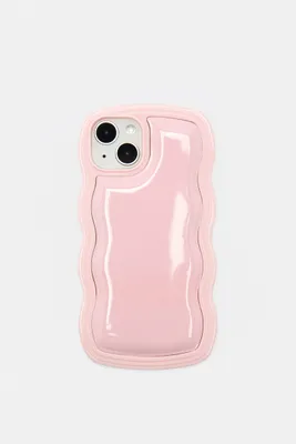Coque pour iPhone matelassée rose