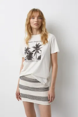 T-shirt photo palmiers
