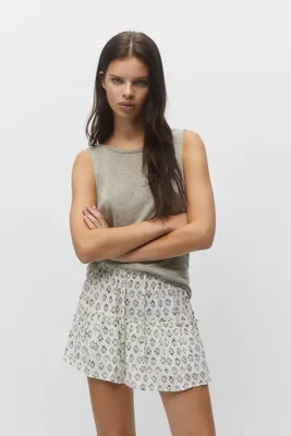 Jupe-culotte imprimée