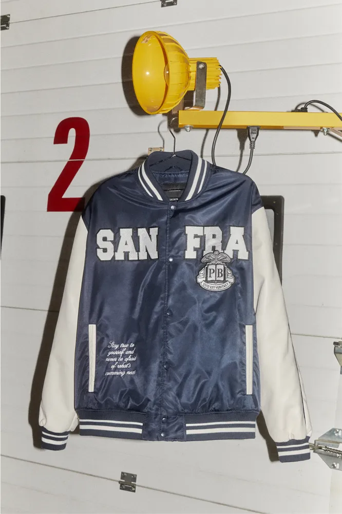 San Francisco varsity bomber jacket - PULL&BEAR