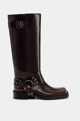 Bottes style motard boucles