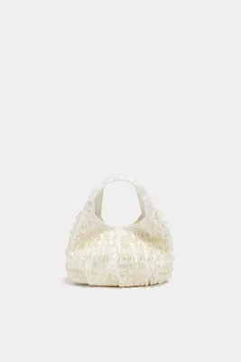 Mini-sac à main avec perles fantaisie