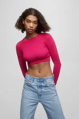 Pull maille cropped