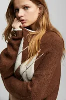 Pull maille losanges