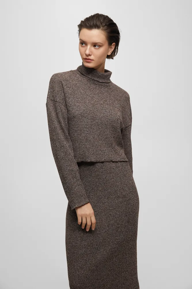 Pull maille cropped