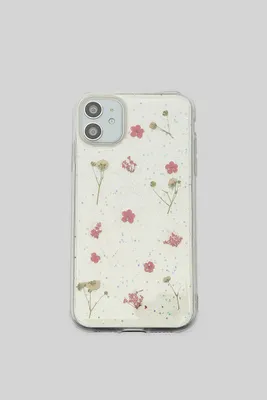 Coque iPhone transparente fleurs
