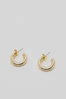 Lot boucles d’oreilles anneaux épaisses