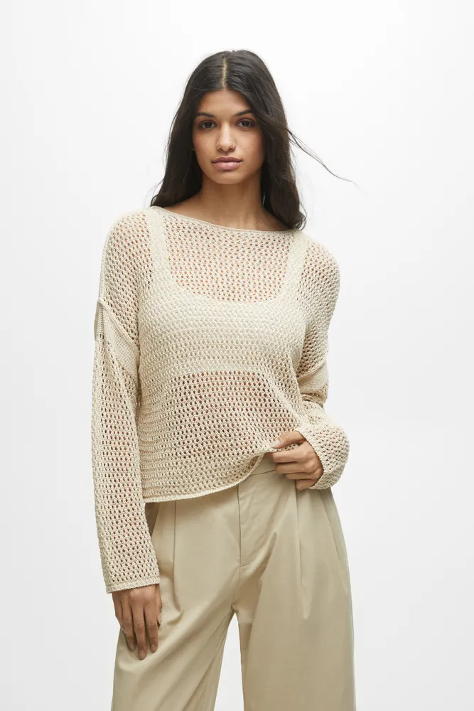 Pull maille filet