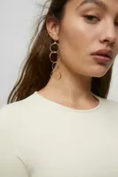 Boucles d’oreilles pendantes anneaux