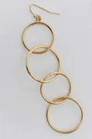 Boucles d’oreilles pendantes anneaux