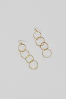 Boucles d’oreilles pendantes anneaux