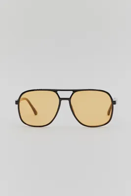 Lunettes de soleil aviateur verres orange