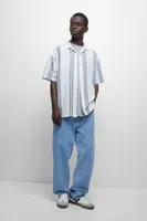 Chemise à rayures style rustique
