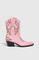 Bottines à talon cowboy