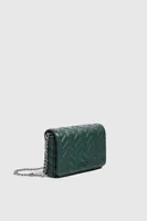 Sac besace matelassé à rabat