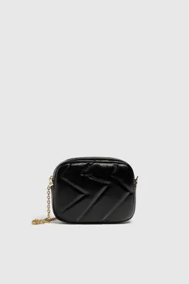 Sac à bandoulière capitonné métallisé