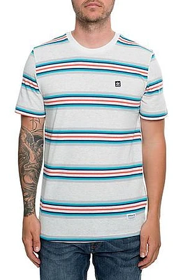 THE YARN DYE TEE IN GREY, GREEN AND INDIGO