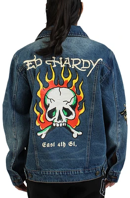FLAME SKULL  JACKET