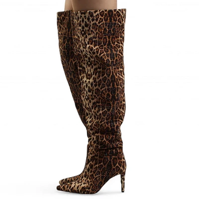 ADVENTUROUS LEOPARD THIGH HIGH BOOT