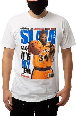 SHAQUILLE O'NEAL SLAM COVER SHORT SLEEVE TEE