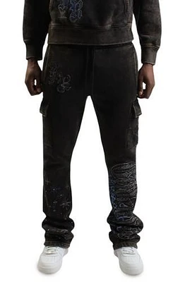 GRILLZ STACKED CARGO SWEATPANT