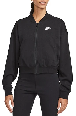 OVERSIZED CROPPED FULL-ZIP JACKET