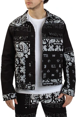 JIMMY PAISLEY DENIM JACKET