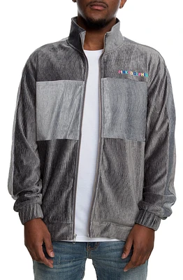 THE VELOUR TRACK JACKET IN