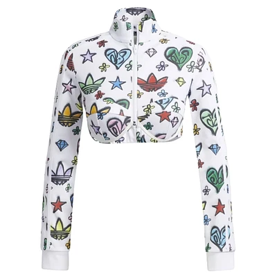 JEREMY SCOTT MONOGRAM CROP TRACK JACKET