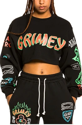 GRIMEY "DESTROY ALL FEAR" GIRL CROP CREWNECK