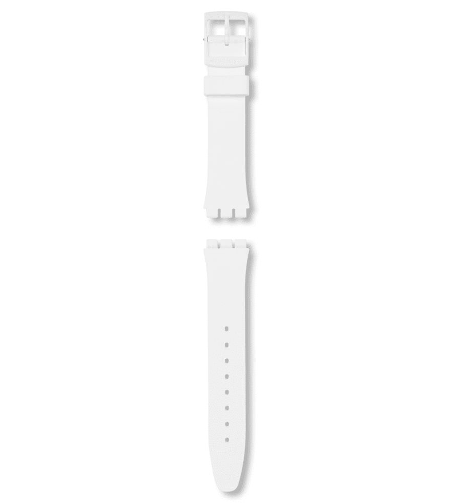 GENT WHITE MATT SILICONE STRAP