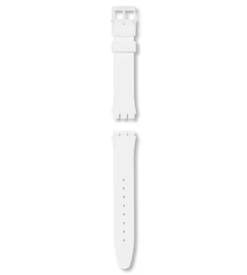 GENT WHITE MATT SILICONE STRAP