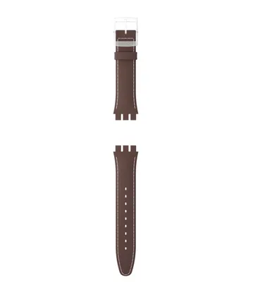NEW GENT BROWN LEATHER STRAP