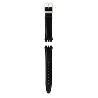 IRONY MEDIUM BLACK LEATHER STRAP