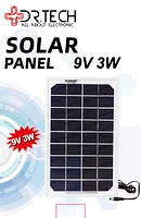 Abanico Solar 12" de Mesa Portátil