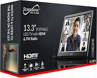 SUPERSONIC PORTABLE LED TV WITH HDMI & FM RADIO