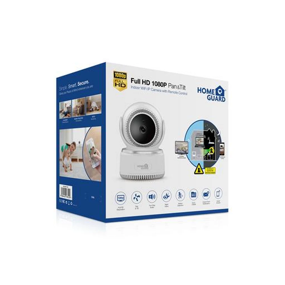 HomeGuard Full HD 1080P Pan & Tilt WI-FI Camera with Remote Control