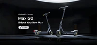 Segway - Max G2 Electric Kick Scooter Foldable w/ 43 Mile Range and 22 MPH Max