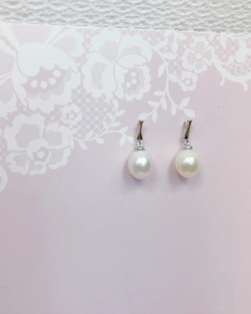 Sterling Silver Pearl Earrings 152282