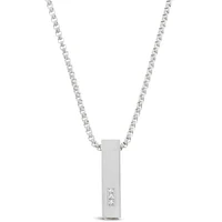 Stainless Steel Cubic Zirconia Silver Necklace 150150