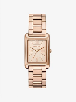 Michael Kors Essex Three-Hand Rose Gold Stainless Steel Watch MK4905 154466